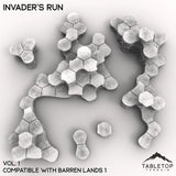 Tabletop Terrain Terrain HEXTECH Invader's Run Map Hill Sets - 6mm