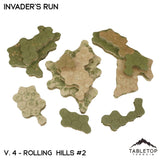 Tabletop Terrain Terrain HEXTECH Invader's Run Map Hill Sets - 6mm