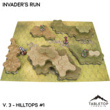 Tabletop Terrain Terrain HEXTECH Invader's Run Map Hill Sets - 6mm