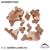 Tabletop Terrain Terrain HEXTECH Invader's Run Map Hill Sets - 6mm