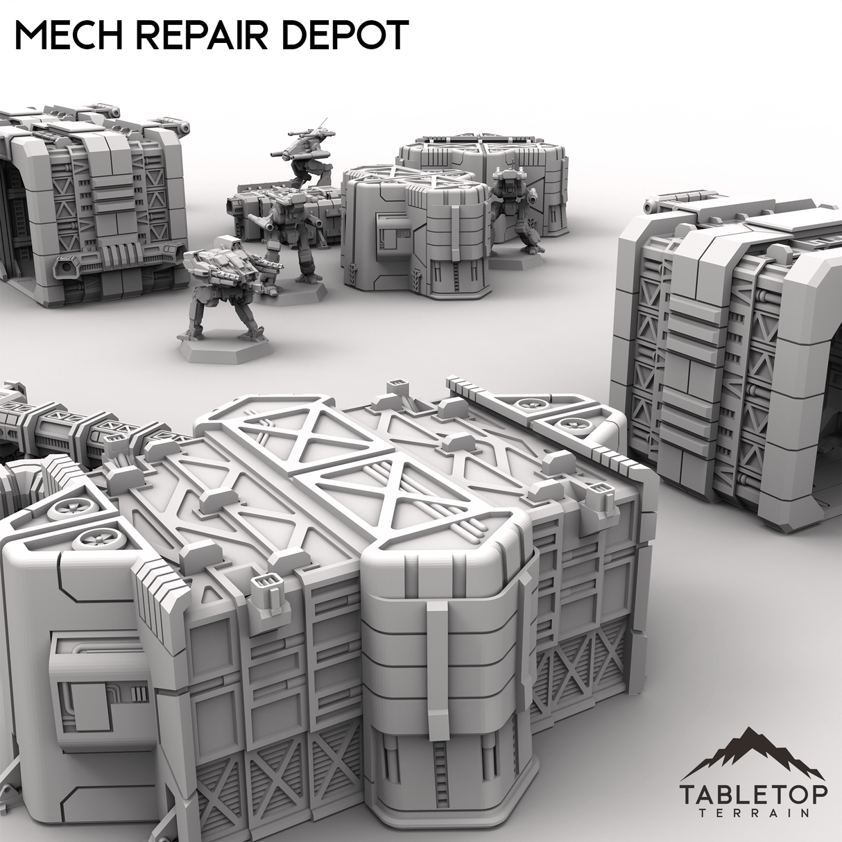 Tabletop Terrain Terrain HEXTECH Mech Repair Depot - Drop Base Delta