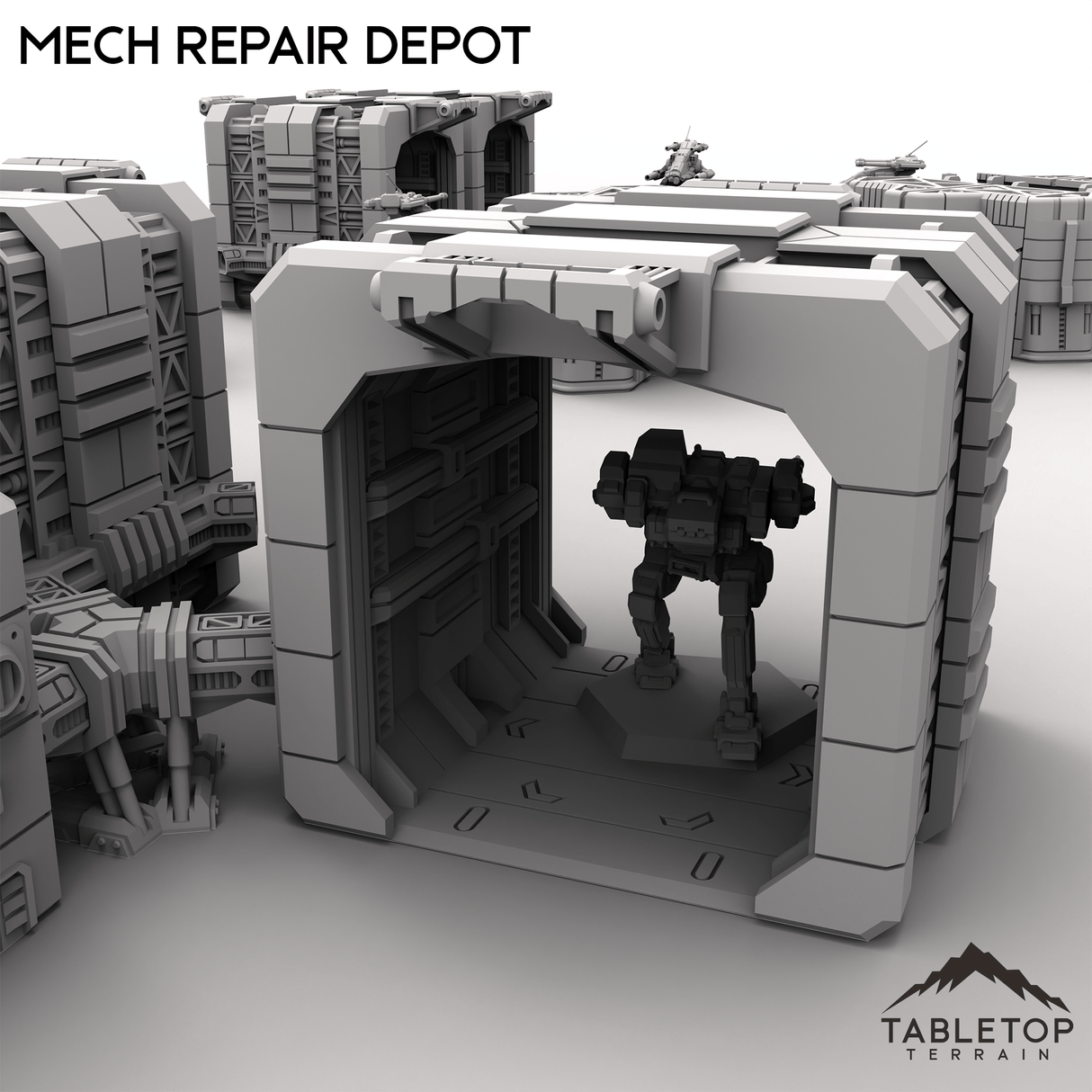 Tabletop Terrain Terrain HEXTECH Mech Repair Depot - Drop Base Delta