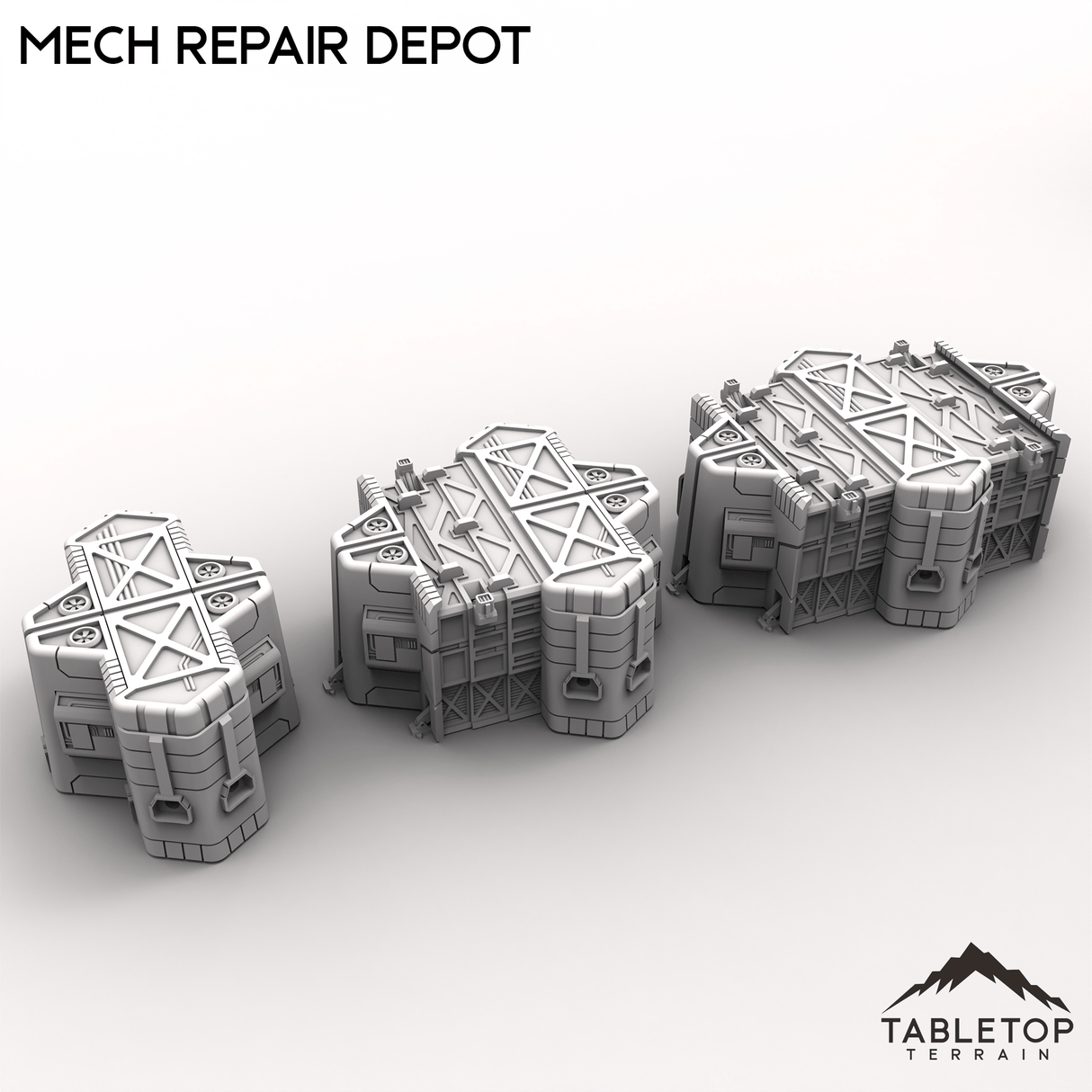 Tabletop Terrain Terrain HEXTECH Mech Repair Depot - Drop Base Delta