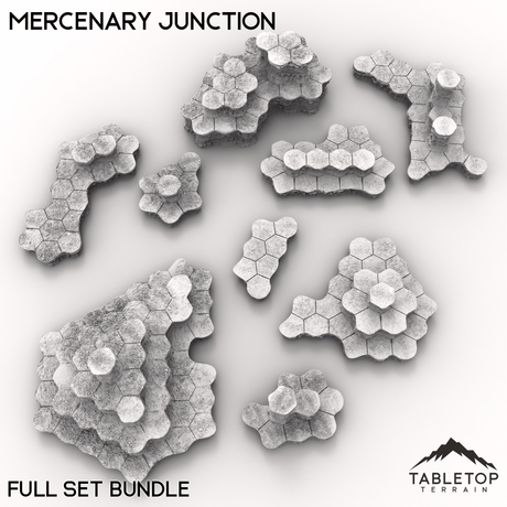 Tabletop Terrain Terrain HEXTECH Mercenary Junction Map Hill Sets - 6mm