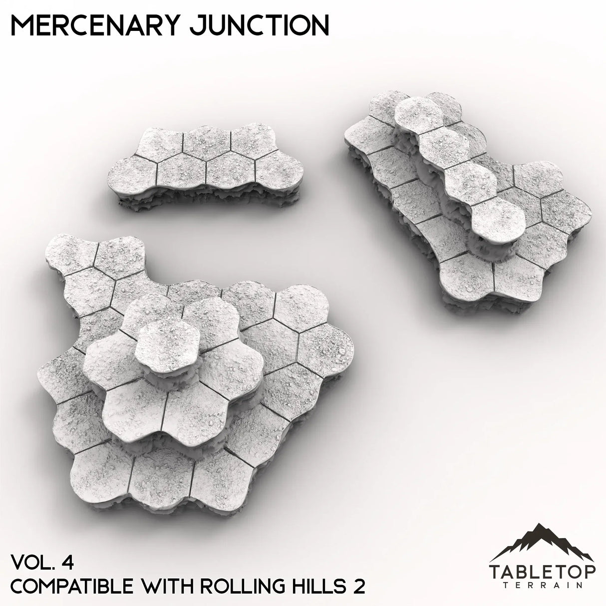 Tabletop Terrain Terrain HEXTECH Mercenary Junction Map Hill Sets-6mm