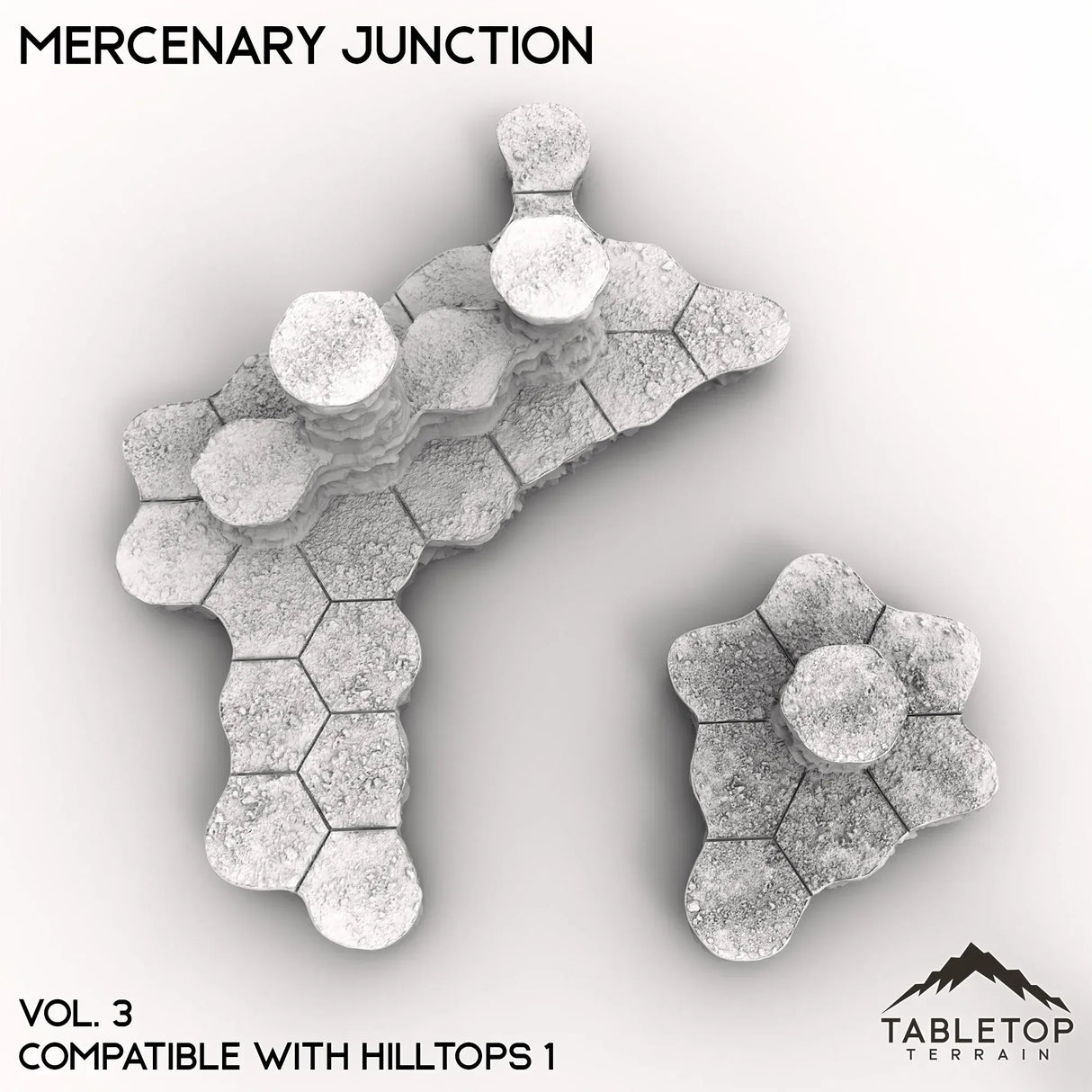 Tabletop Terrain Terrain HEXTECH Mercenary Junction Map Hill Sets-6mm