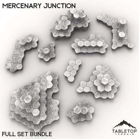 Tabletop Terrain Terrain HEXTECH Mercenary Junction Map Hill Sets-6mm