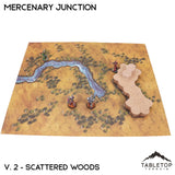 Tabletop Terrain Terrain HEXTECH Mercenary Junction Map Hill Sets-6mm