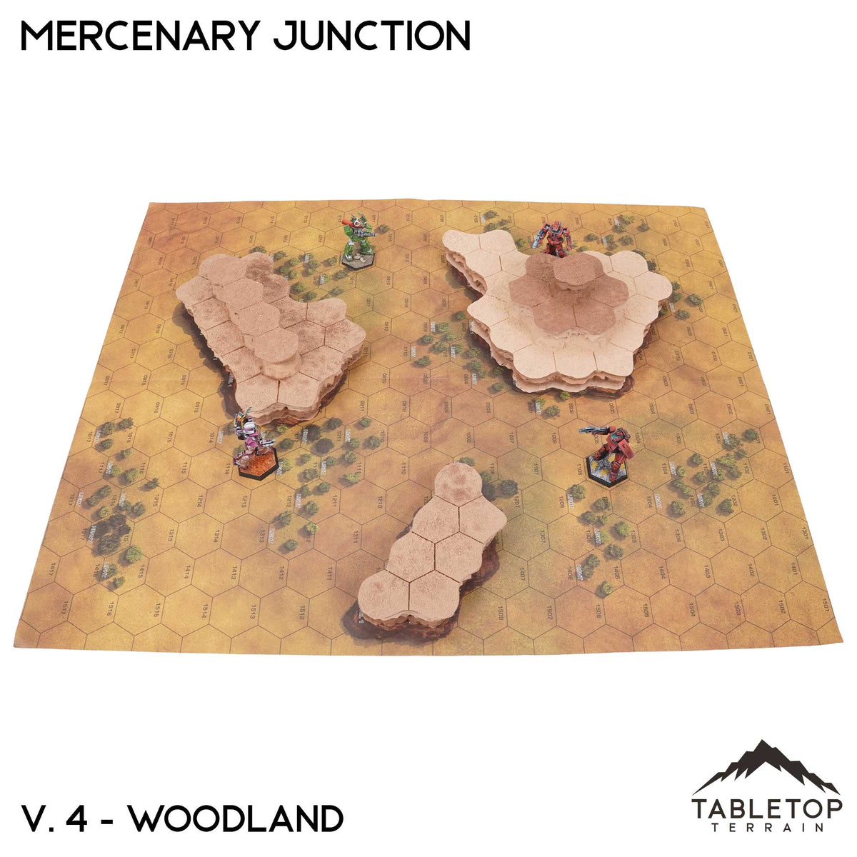 Tabletop Terrain Terrain HEXTECH Mercenary Junction Map Hill Sets-6mm