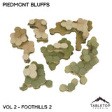 Tabletop Terrain Terrain HEXTECH Piedmont Bluffs Map Hill Set - 6mm