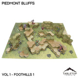 Tabletop Terrain Terrain HEXTECH Piedmont Bluffs Map Hill Set - 6mm