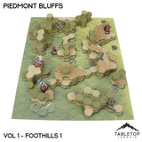 Tabletop Terrain Terrain HEXTECH Piedmont Bluffs Map Hill Set - 6mm