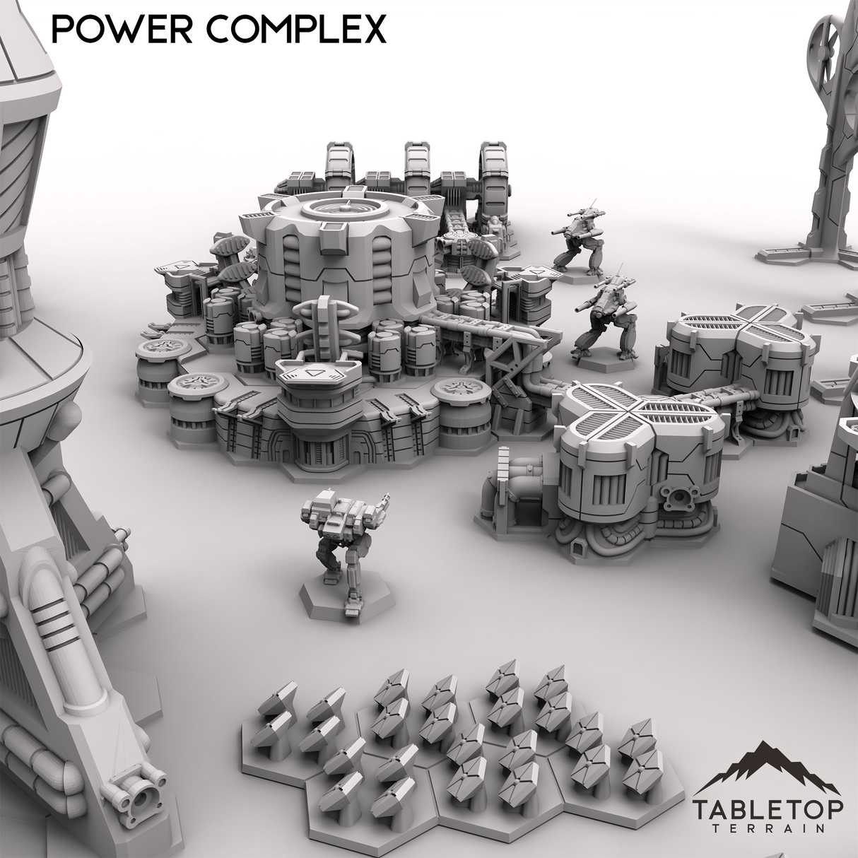 Tabletop Terrain Terrain HEXTECH Power Complex - 6mm