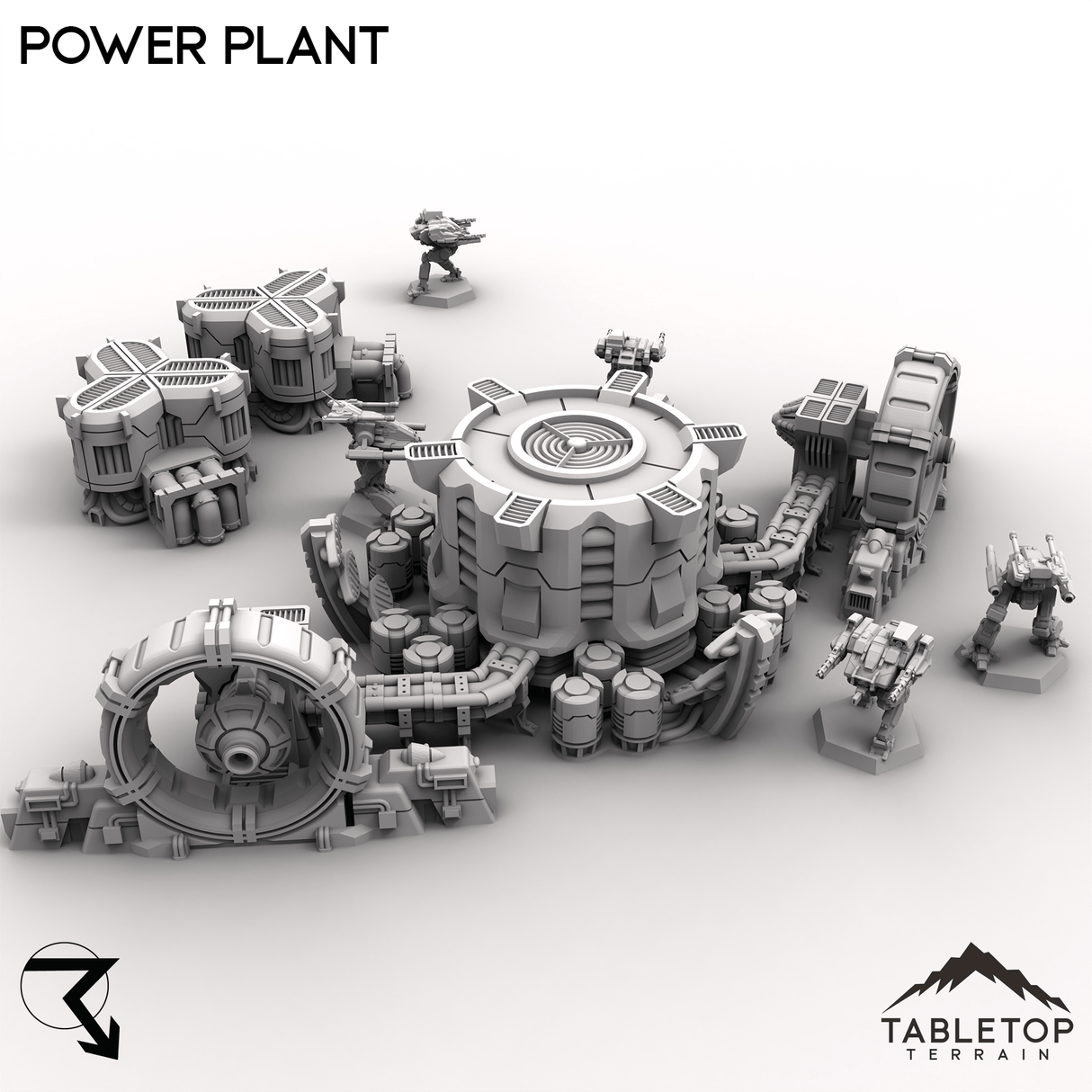 Tabletop Terrain Terrain HEXTECH Power Plant - Power Complex