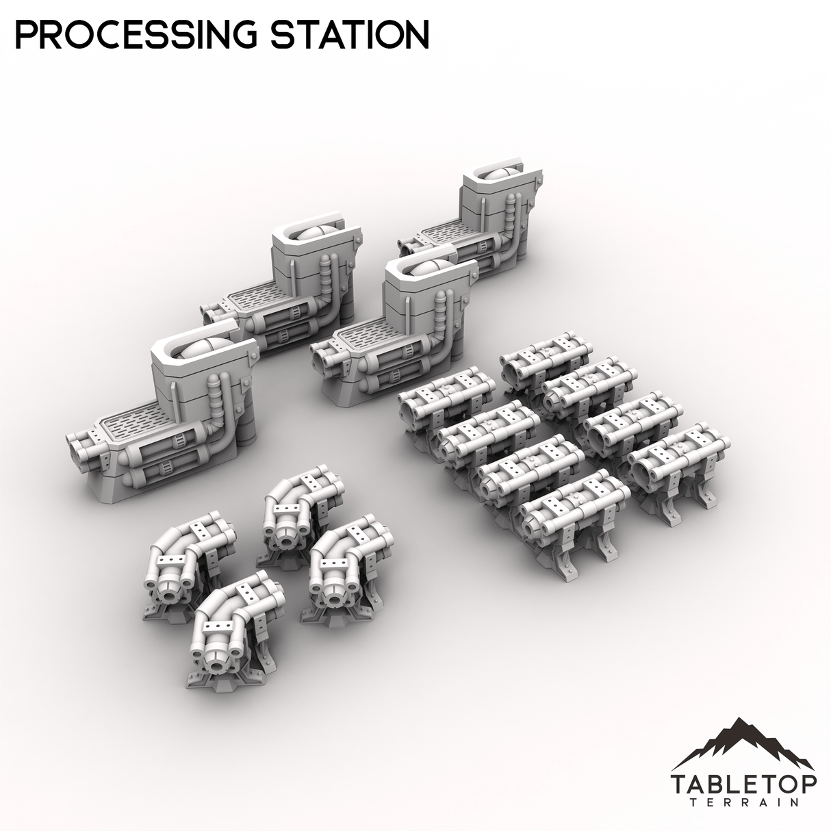 Tabletop Terrain Terrain HEXTECH Processing Station - Industrial Fluidworks