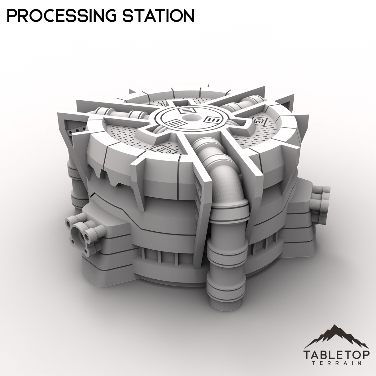 Tabletop Terrain Terrain HEXTECH Processing Station - Industrial Fluidworks