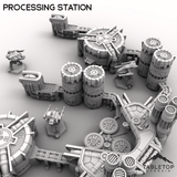 Tabletop Terrain Terrain HEXTECH Processing Station - Industrial Fluidworks