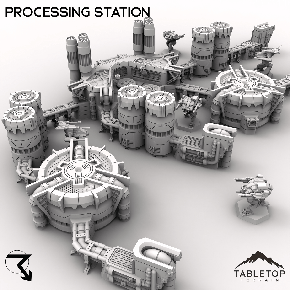 Tabletop Terrain Terrain HEXTECH Processing Station - Industrial Fluidworks