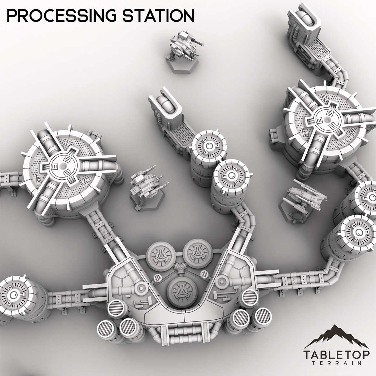 Tabletop Terrain Terrain HEXTECH Processing Station - Industrial Fluidworks