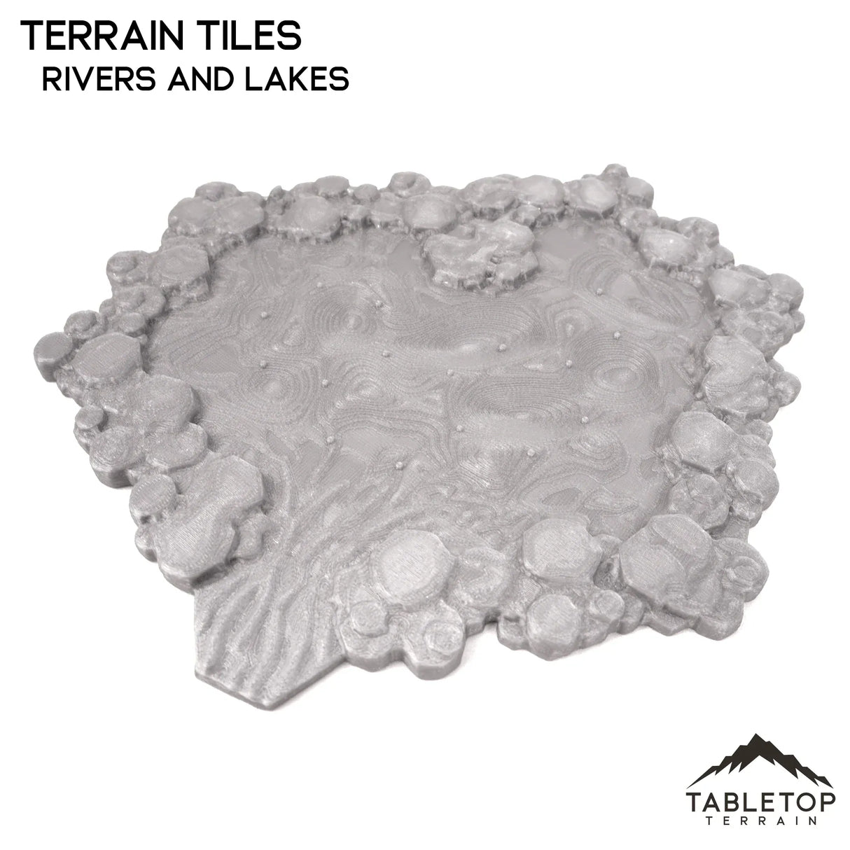 Tabletop Terrain Terrain HEXTECH Rivers and Lakes Terrain Tiles - 6mm