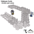 Tabletop Terrain Terrain HEXTECH Rivers and Lakes Terrain Tiles - 6mm
