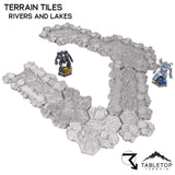 Tabletop Terrain Terrain HEXTECH Rivers and Lakes Terrain Tiles - 6mm