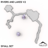 Tabletop Terrain Terrain HEXTECH Rivers and Lakes v2 - 6mm