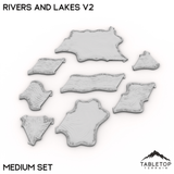Tabletop Terrain Terrain HEXTECH Rivers and Lakes v2 - 6mm