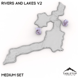 Tabletop Terrain Terrain HEXTECH Rivers and Lakes v2 - 6mm