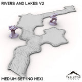 Tabletop Terrain Terrain HEXTECH Rivers and Lakes v2 - 6mm