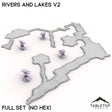 Tabletop Terrain Terrain HEXTECH Rivers and Lakes v2 - 6mm