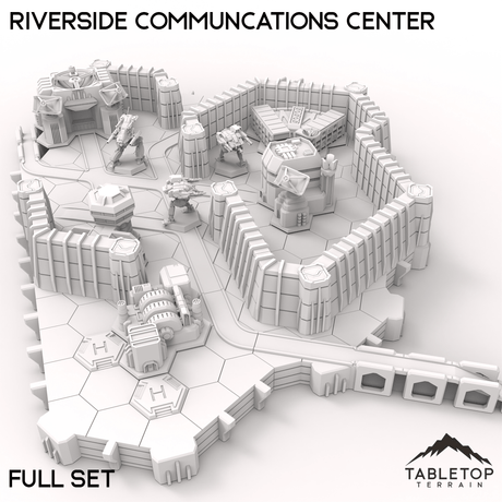 Tabletop Terrain Terrain HEXTECH Riverside Communications Center - 6mm