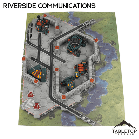 Tabletop Terrain Terrain HEXTECH Riverside Communications Center - 6mm