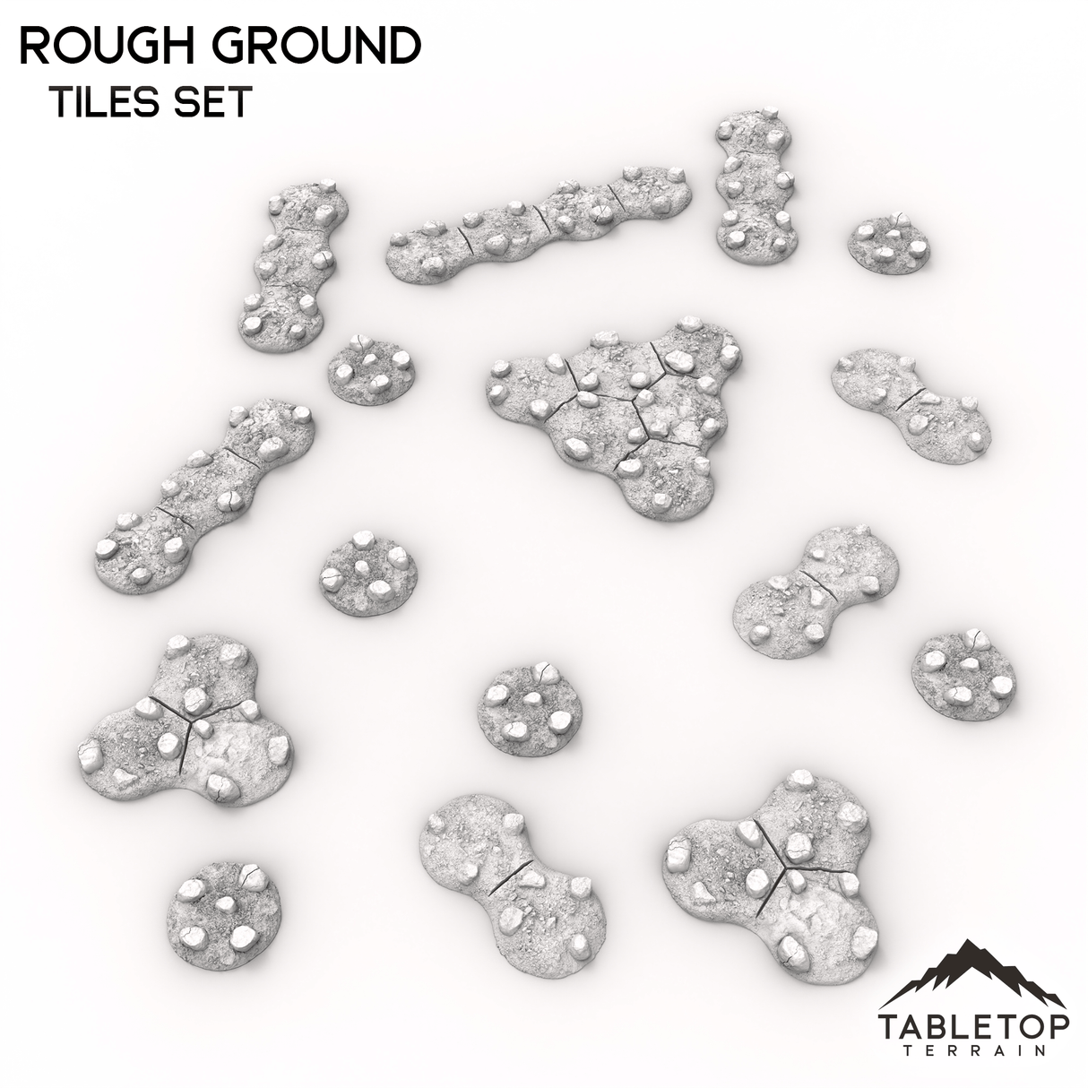 Tabletop Terrain Terrain HEXTECH Rough Ground - 6mm