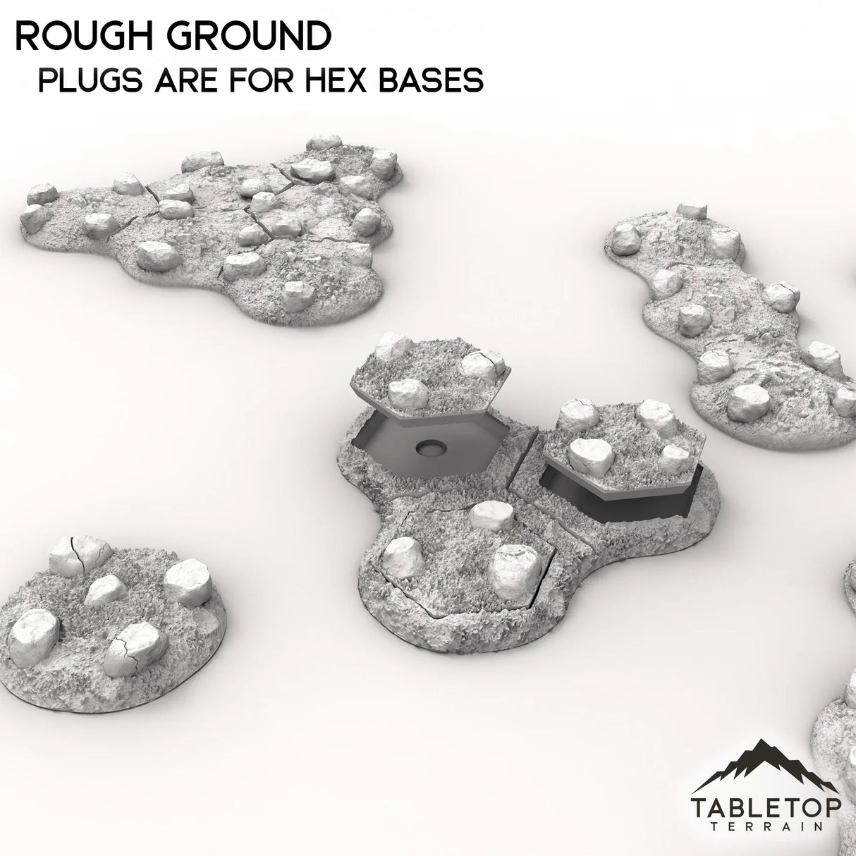 Tabletop Terrain Terrain HEXTECH Rough Ground - 6mm