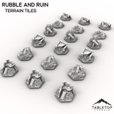 Tabletop Terrain Terrain HEXTECH Rubble and Ruin Terrain Tiles - 6mm