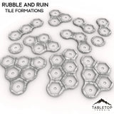 Tabletop Terrain Terrain HEXTECH Rubble and Ruin Terrain Tiles - 6mm