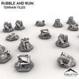 Tabletop Terrain Terrain HEXTECH Rubble and Ruin Terrain Tiles - 6mm