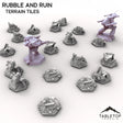 Tabletop Terrain Terrain HEXTECH Rubble and Ruin Terrain Tiles - 6mm