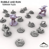 Tabletop Terrain Terrain HEXTECH Rubble and Ruin Terrain Tiles - 6mm