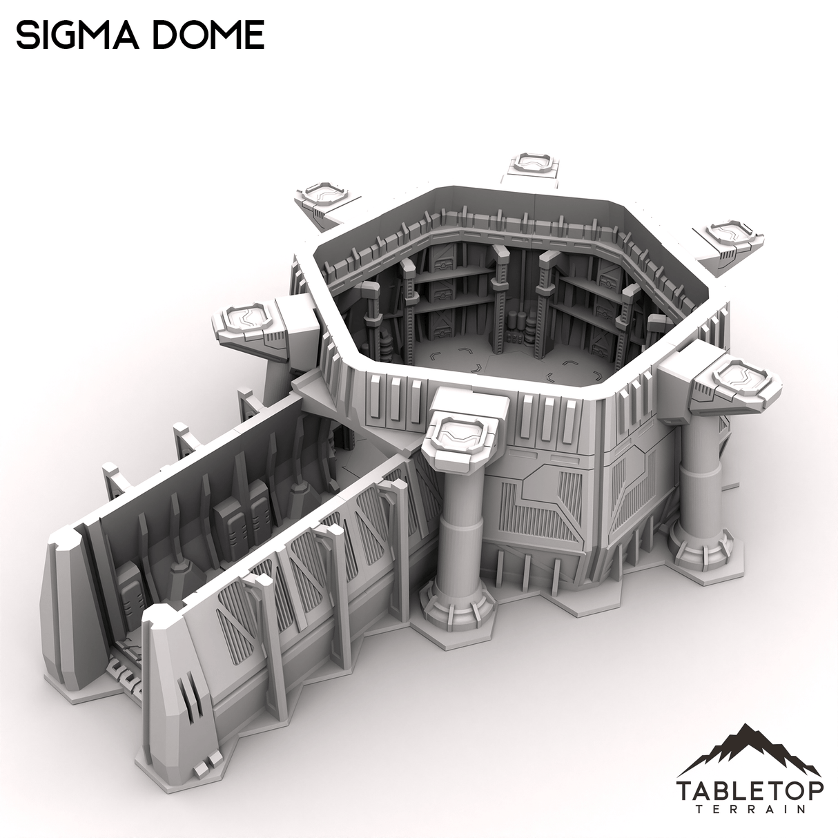 Tabletop Terrain Terrain HEXTECH Sigma Dome Trinity City - 6mm