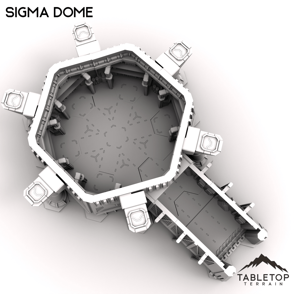 Tabletop Terrain Terrain HEXTECH Sigma Dome Trinity City - 6mm