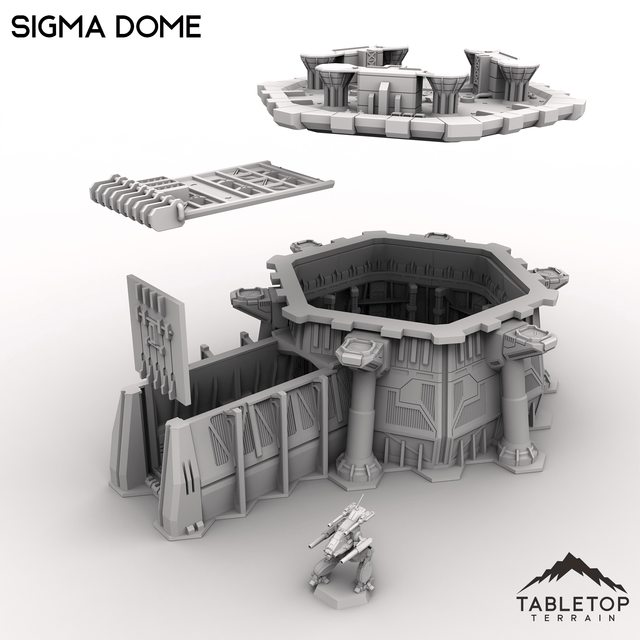 Tabletop Terrain Terrain HEXTECH Sigma Dome Trinity City - 6mm