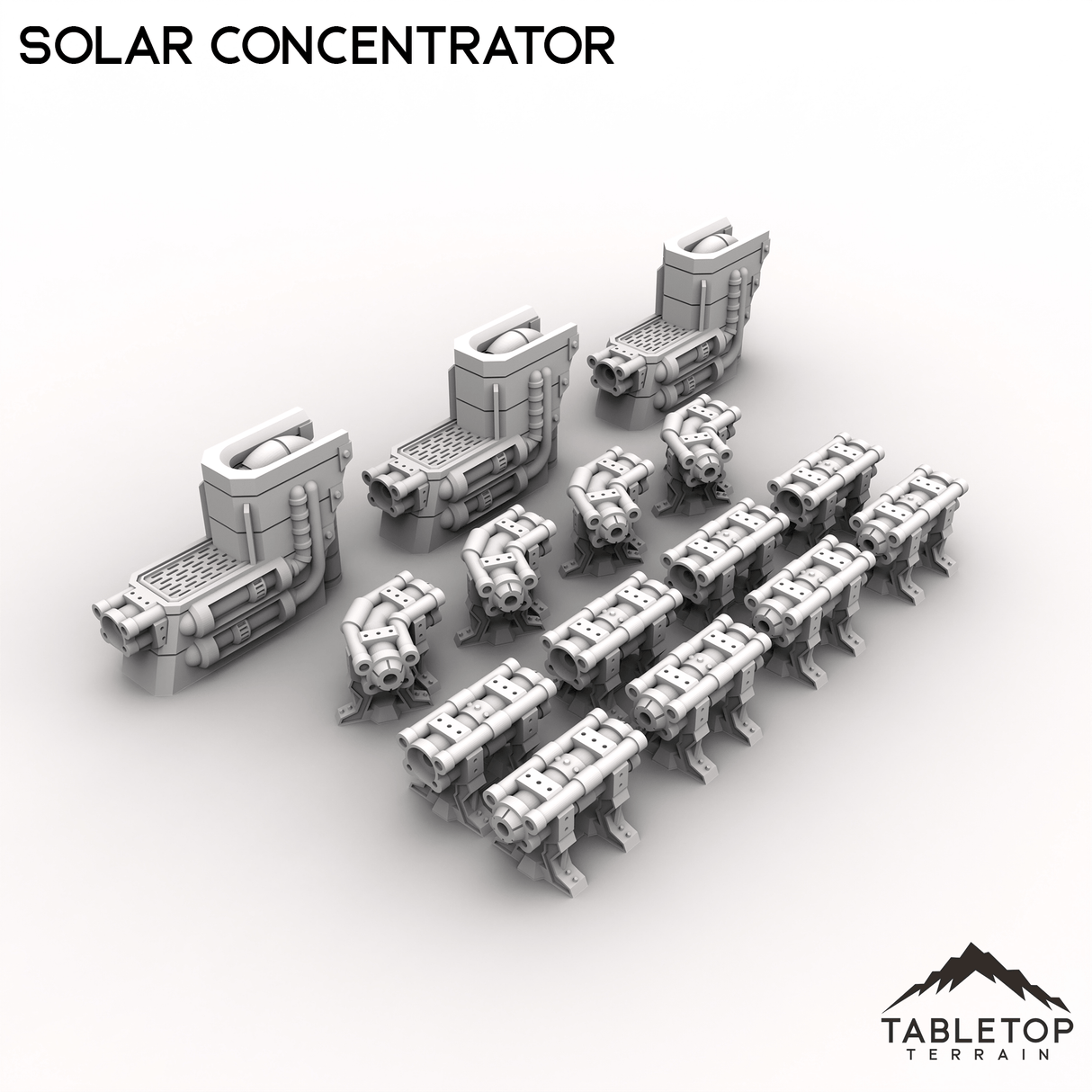 Tabletop Terrain Terrain HEXTECH Solar Concentrator - Power Complex