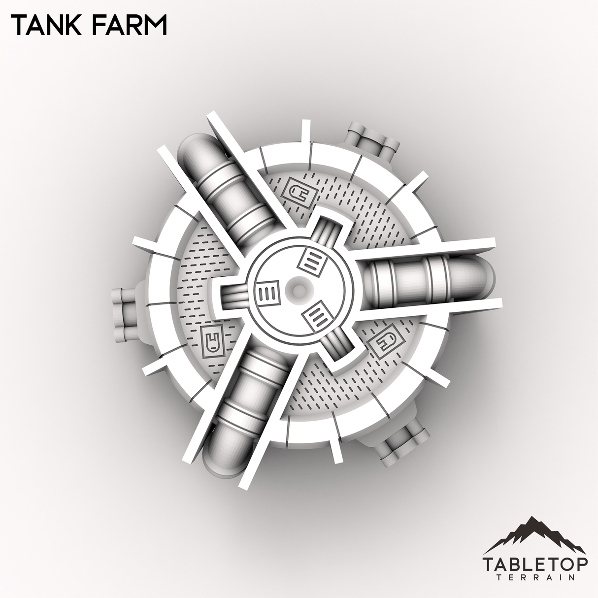 Tabletop Terrain Terrain HEXTECH Tank Farm - Industrial Fluidworks