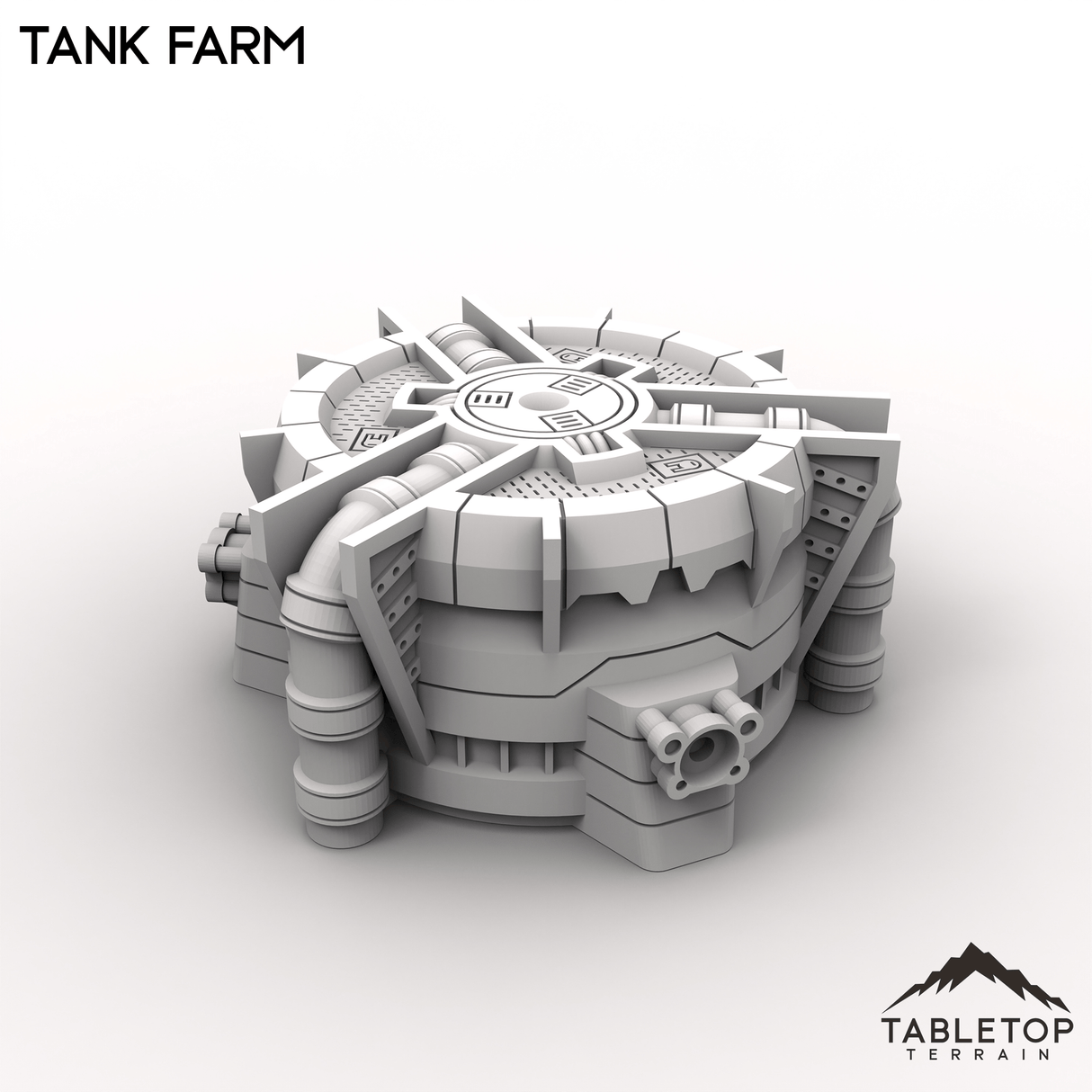 Tabletop Terrain Terrain HEXTECH Tank Farm - Industrial Fluidworks