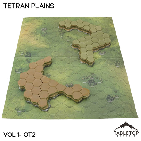 Tabletop Terrain Terrain HEXTECH Tetran Plains Map Hill Set - 6mm