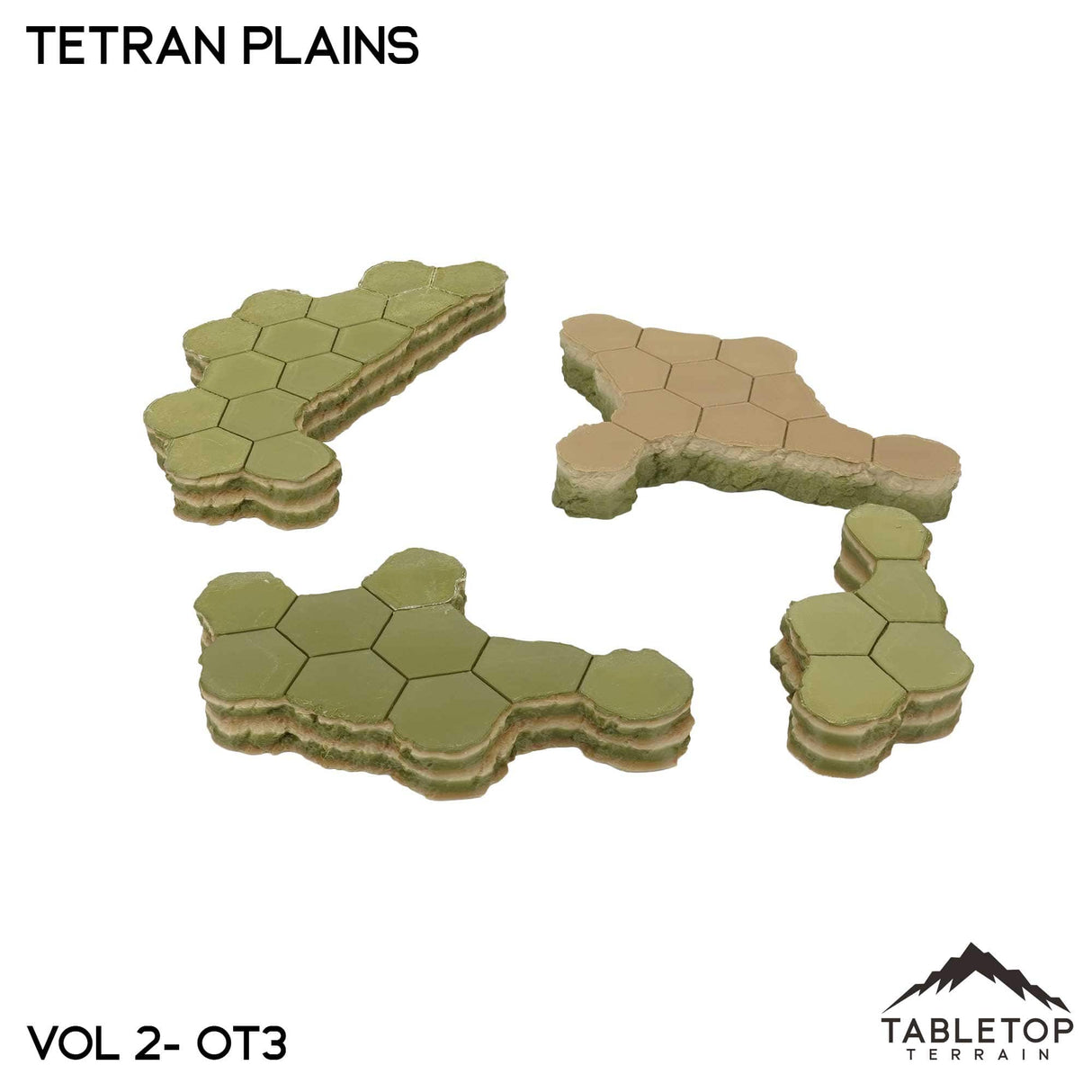 Tabletop Terrain Terrain HEXTECH Tetran Plains Map Hill Set - 6mm