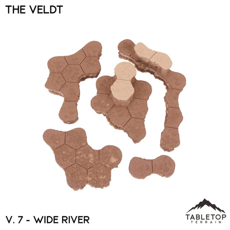 Tabletop Terrain Terrain HEXTECH The Veldt Map Hill Sets-6mm