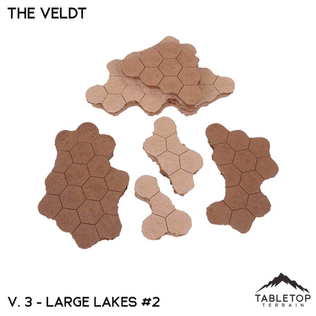 Tabletop Terrain Terrain HEXTECH The Veldt Map Hill Sets-6mm